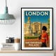 Buckingham Palace London Travel Poster Wall Art