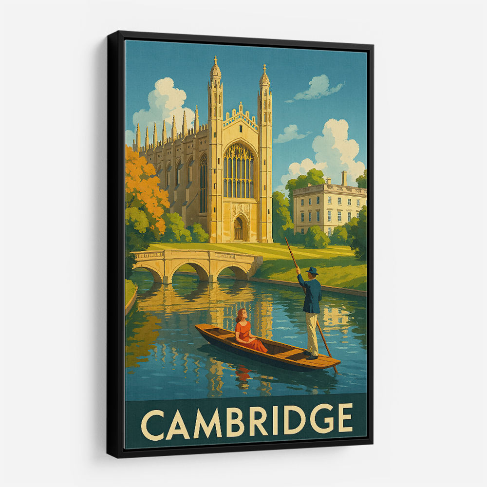 Cambridge Travel Poster Wall Art