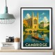 Cambridge Travel Poster Wall Art
