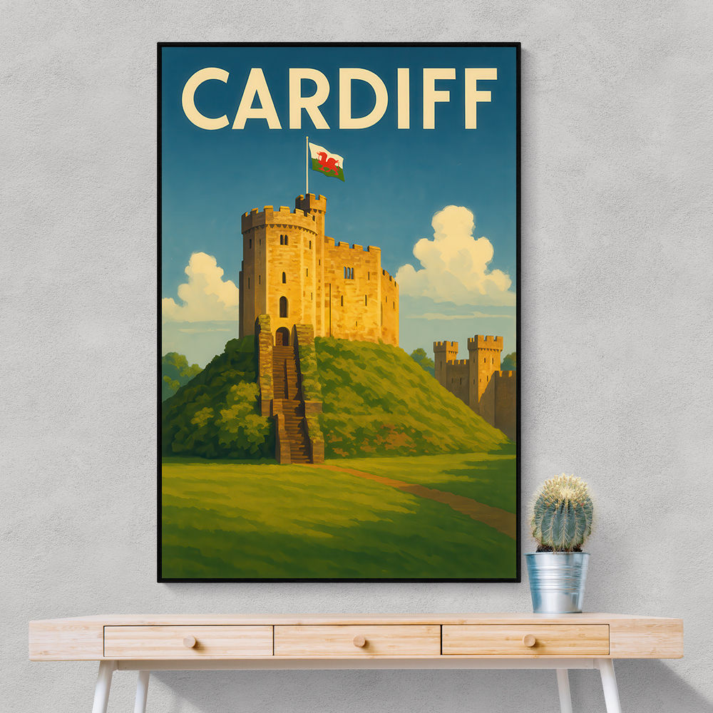 Cardiff Castle Poster 2 Wall Art