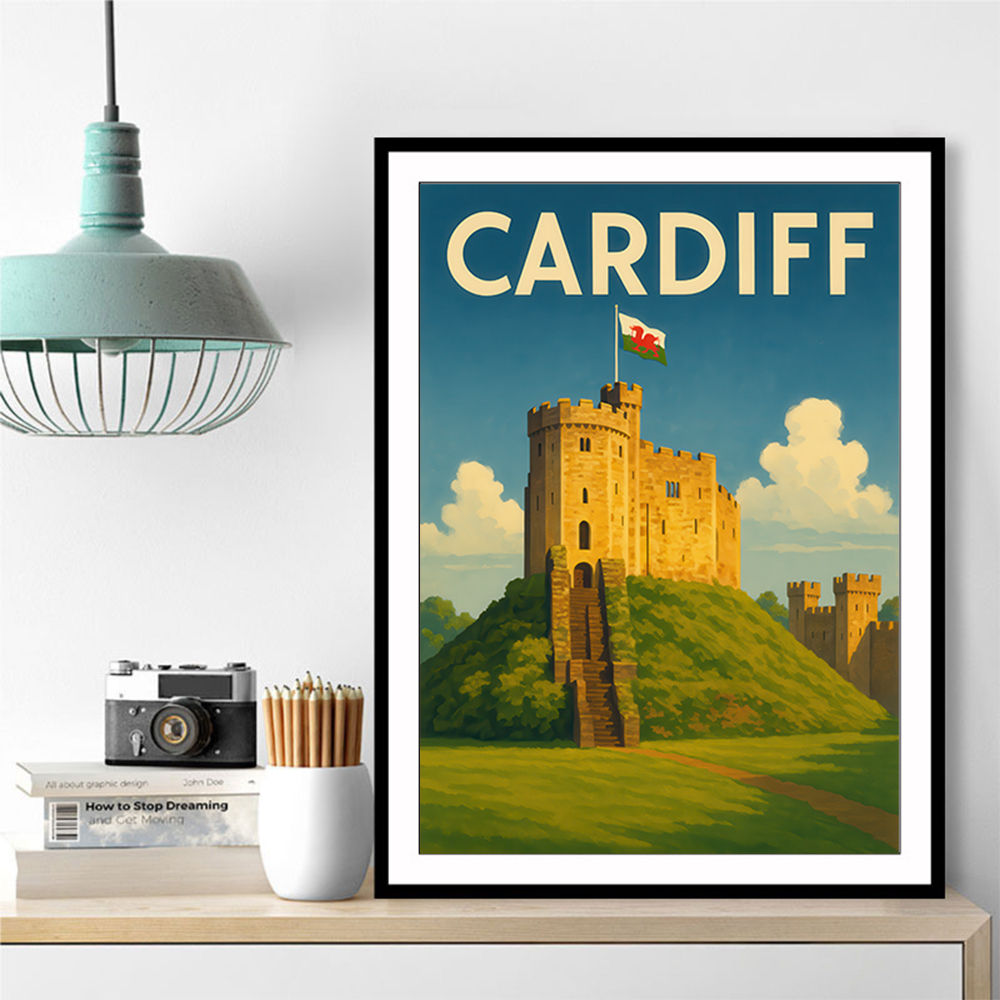 Cardiff Castle Poster 2 Wall Art