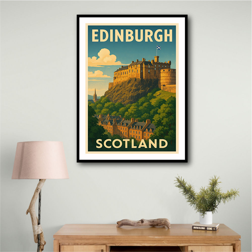 Edinburgh Castle Poster Wall Art