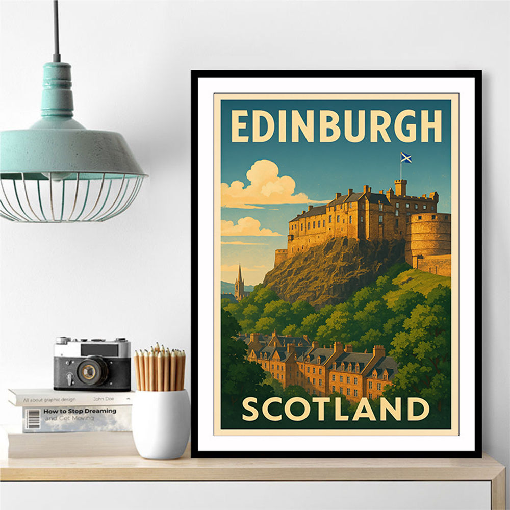 Edinburgh Castle Poster Wall Art