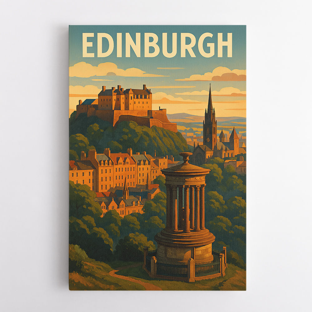 Edinburgh Travel Poster Wall Art