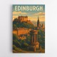 Edinburgh Travel Poster Wall Art