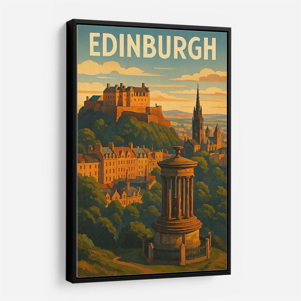 Edinburgh Travel Poster Wall Art