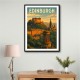 Edinburgh Travel Poster Wall Art