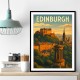 Edinburgh Travel Poster Wall Art