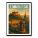 Edinburgh Travel Poster Wall Art