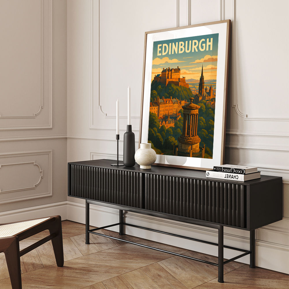 Edinburgh Travel Poster Wall Art