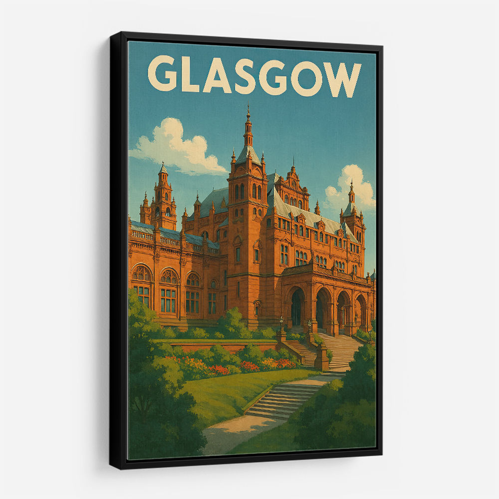 Glasgow Kelvingrove Art Travel Poster Wall Art