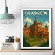 Glasgow Kelvingrove Art Travel Poster Wall Art