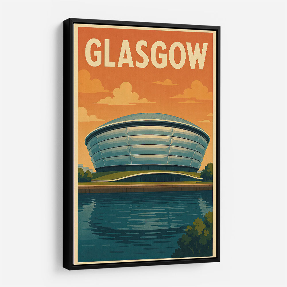 Glasgow SSE Hydro Travel Poster Wall Art