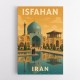 Isfahan Iran Travel Poster 1 Wall Art