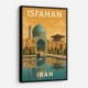 Isfahan Iran Travel Poster 1 Wall Art