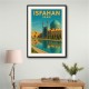 Isfahan Iran Travel Poster Wall Art
