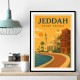 Jeddah Saudi Arabia Travel Poster 1 Wall Art