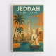Jeddah Saudi Arabia Travel Poster Wall Art