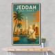Jeddah Saudi Arabia Travel Poster Wall Art