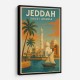 Jeddah Saudi Arabia Travel Poster Wall Art