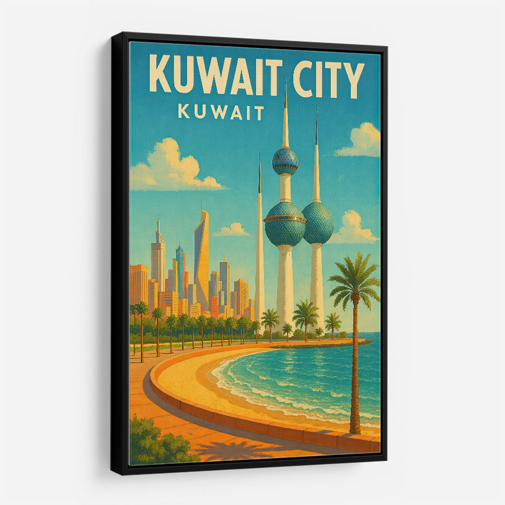 Kuwait Travel Poster 1 Wall Art