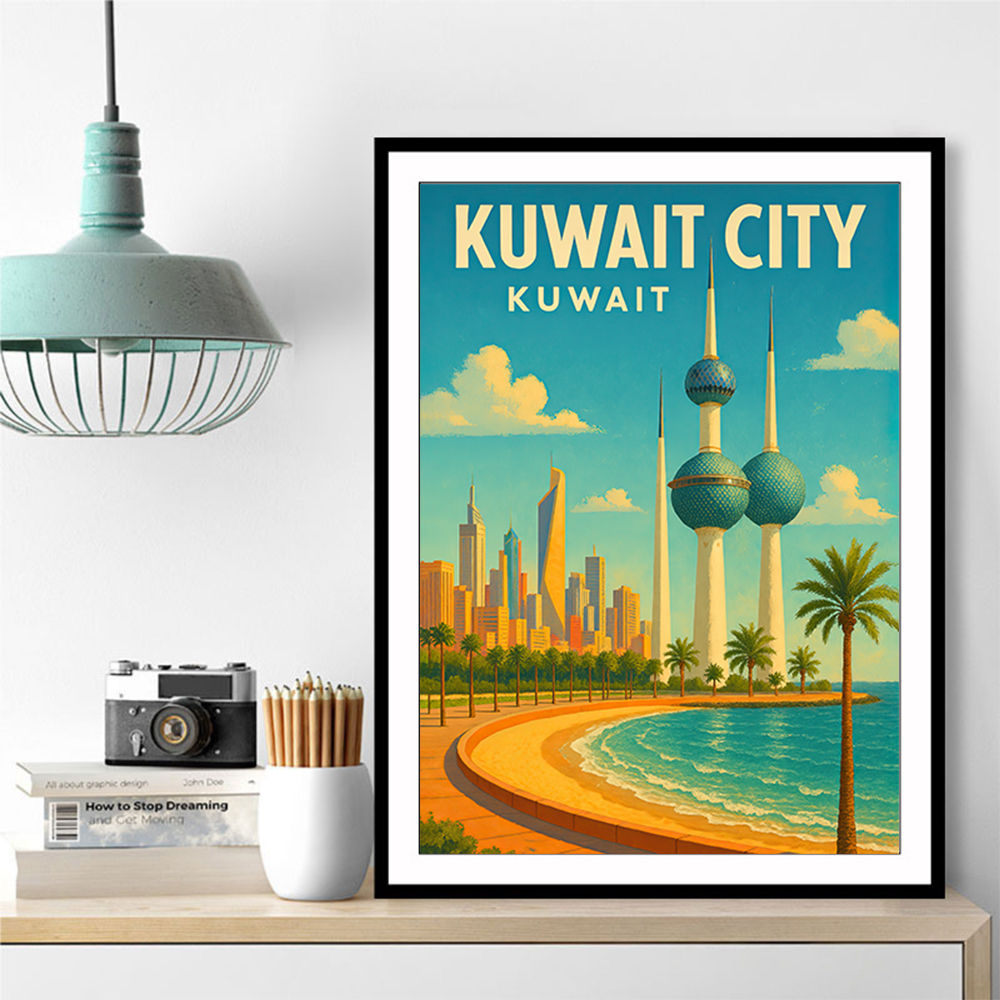 Kuwait Travel Poster 1 Wall Art