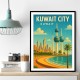 Kuwait Travel Poster 1 Wall Art