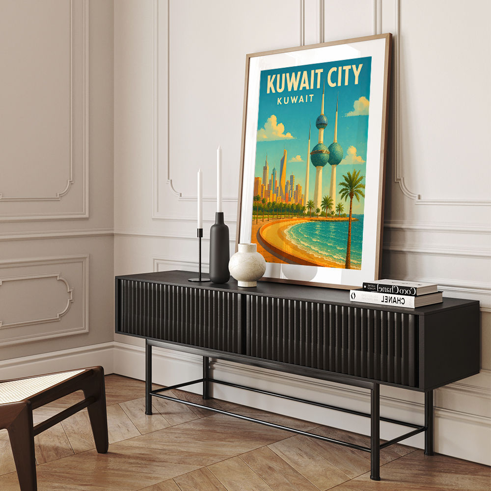 Kuwait Travel Poster 1 Wall Art