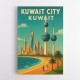 Kuwait Travel Poster Wall Art