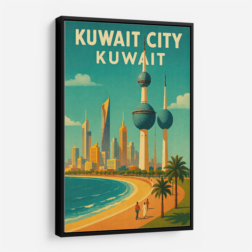 Kuwait Travel Poster Wall Art