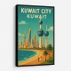 Kuwait Travel Poster Wall Art