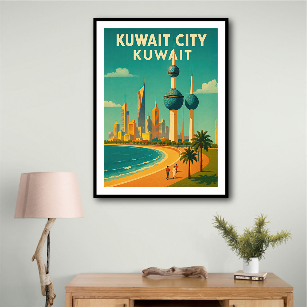 Kuwait Travel Poster Wall Art