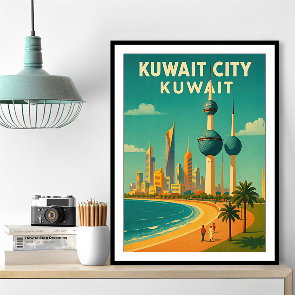 Kuwait Travel Poster Wall Art