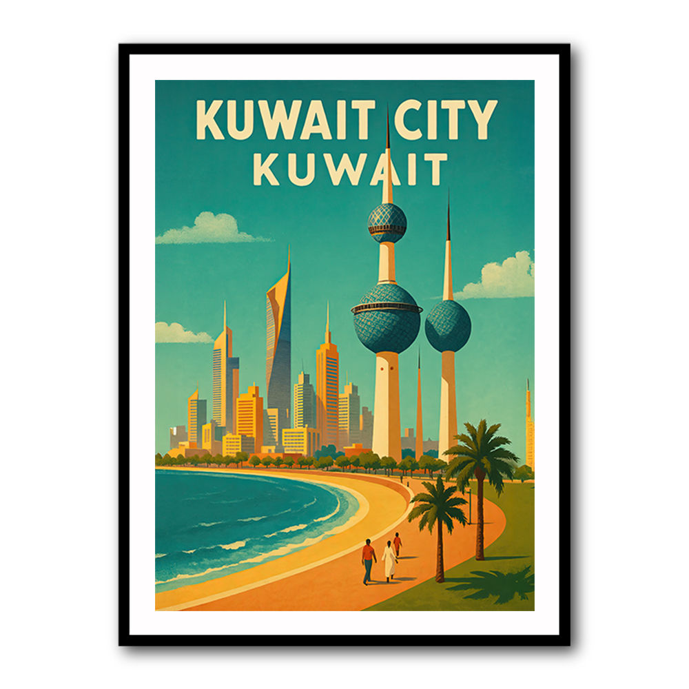 Kuwait Travel Poster Wall Art