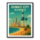 Kuwait Travel Poster Wall Art
