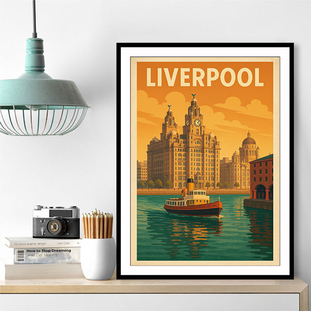 Liverpool Travel Poster Wall Art