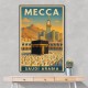 Mecca Saudi Arabia Travel Poster 1 Wall Art