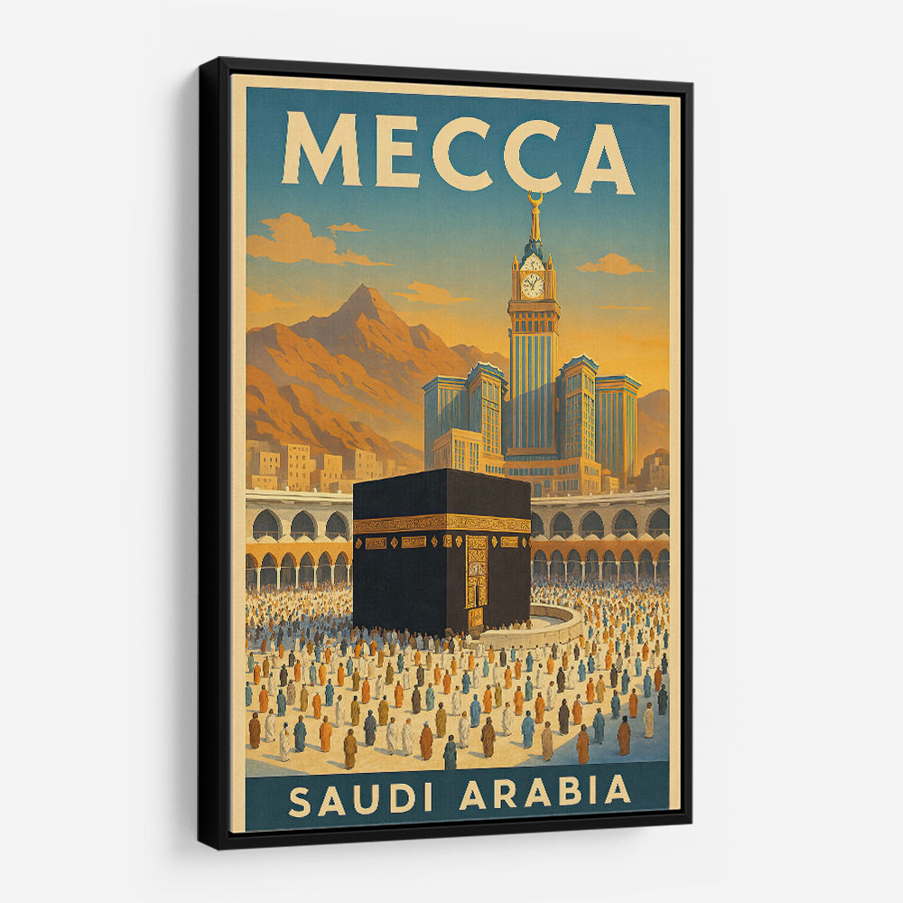 Mecca Saudi Arabia Travel Poster 1 Wall Art
