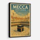 Mecca Saudi Arabia Travel Poster Wall Art