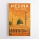Medina Saudi Arabia Travel Poster Wall Art