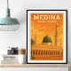 Medina Saudi Arabia Travel Poster Wall Art