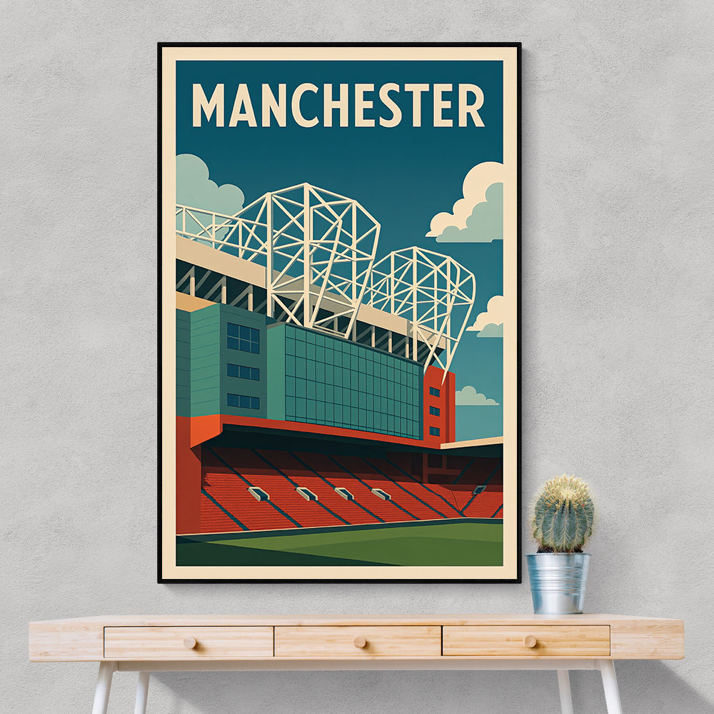Old Trafford Manchester Poster 2 Wall Art