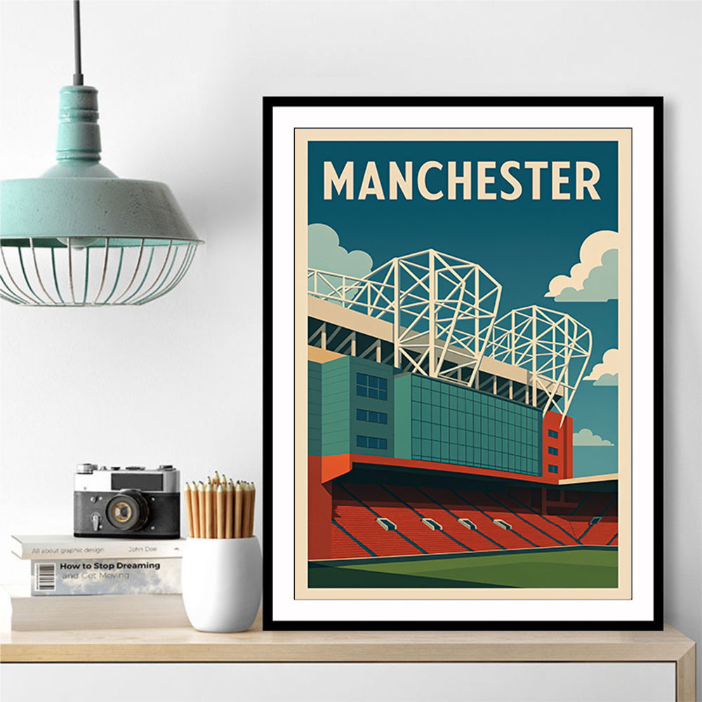 Old Trafford Manchester Poster 2 Wall Art