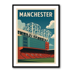 Old Trafford Manchester Poster 2 Wall Art