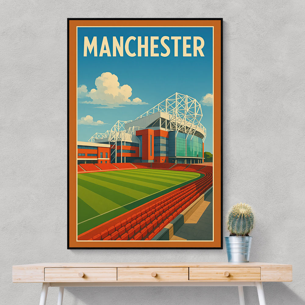 Old Trafford Manchester Poster Wall Art