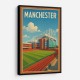 Old Trafford Manchester Poster Wall Art