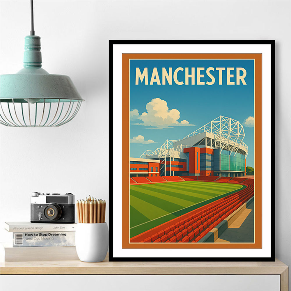 Old Trafford Manchester Poster Wall Art