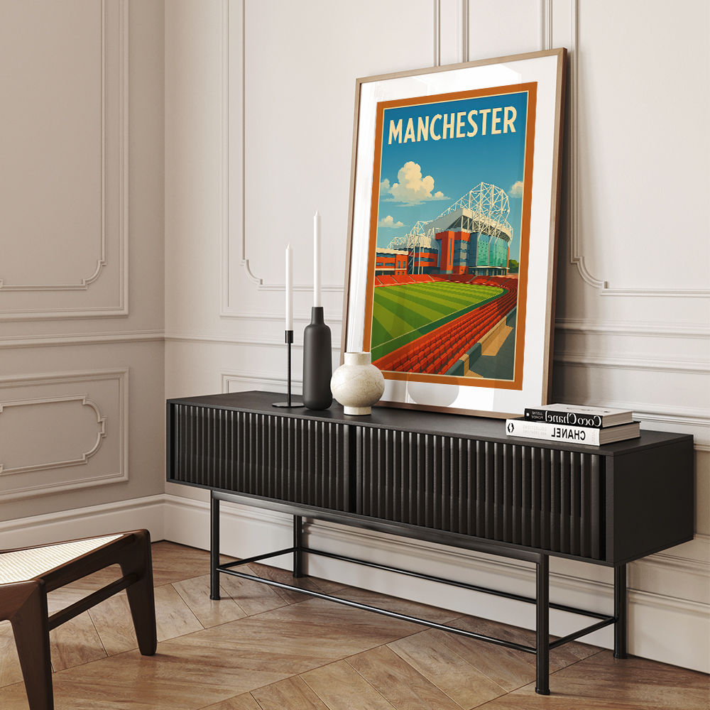 Old Trafford Manchester Poster Wall Art