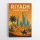 Riyadh Saudi Arabia Travel Poster 1 Wall Art