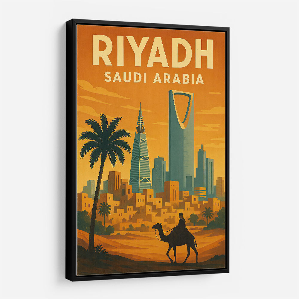 Riyadh Saudi Arabia Travel Poster 1 Wall Art